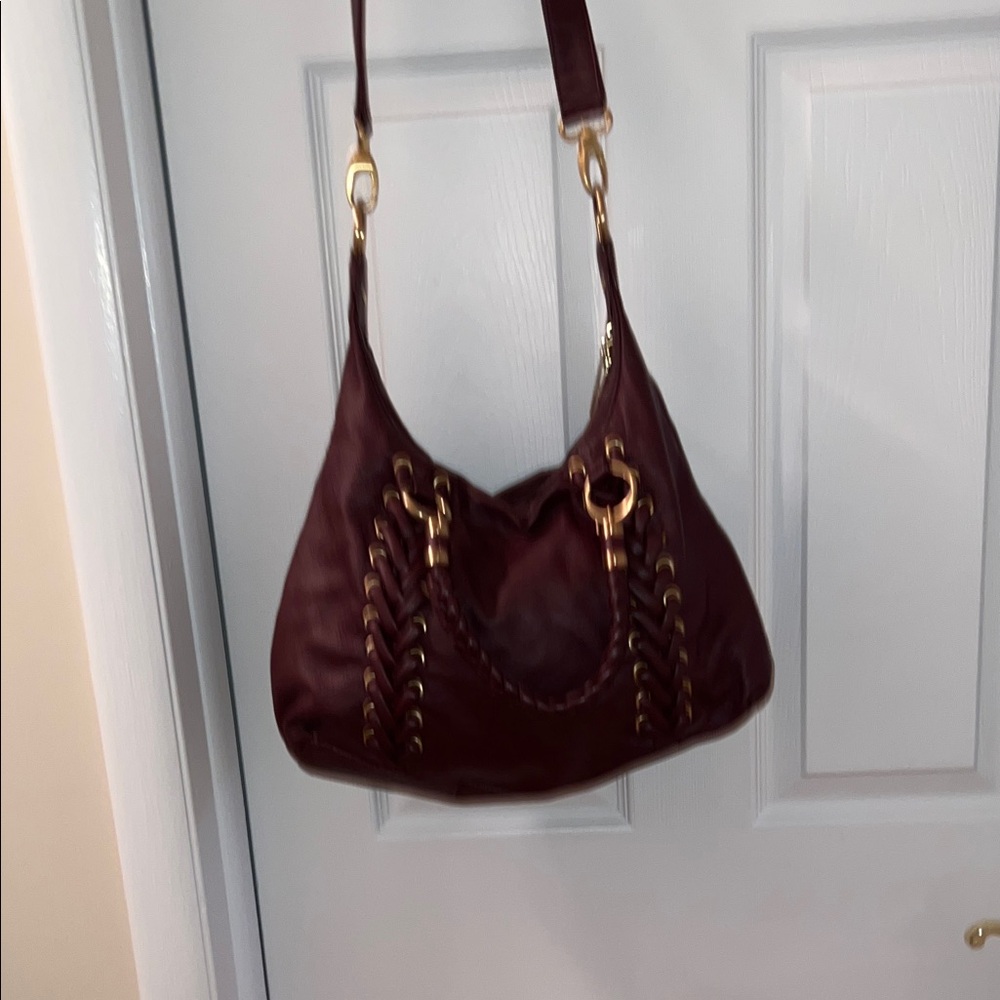 Tahari Burgundy leather Bag